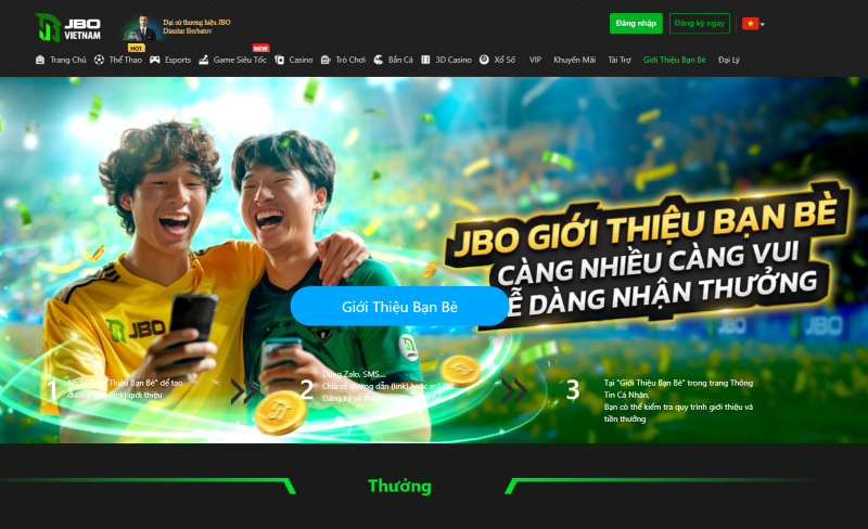 Hướng dẫn đăng nhập JBO