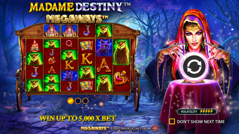 Madame Destiny, được phát hành vào năm 2018 bởi Pragmatic Play