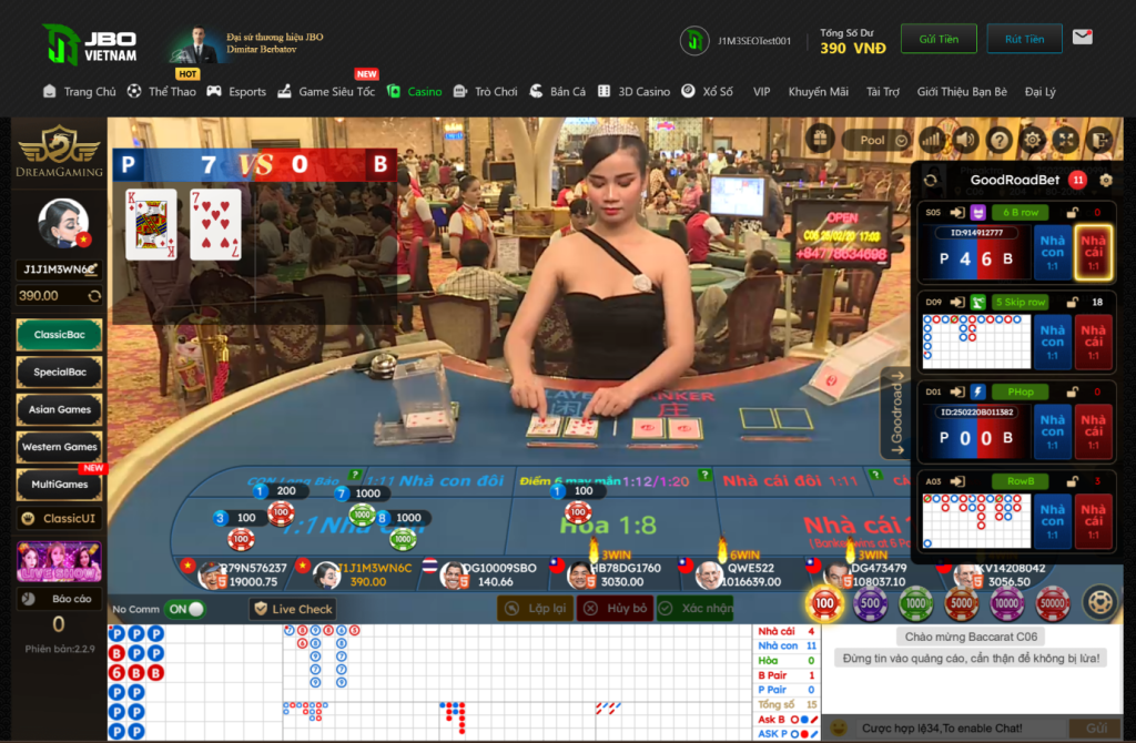 Sảnh Casino DG