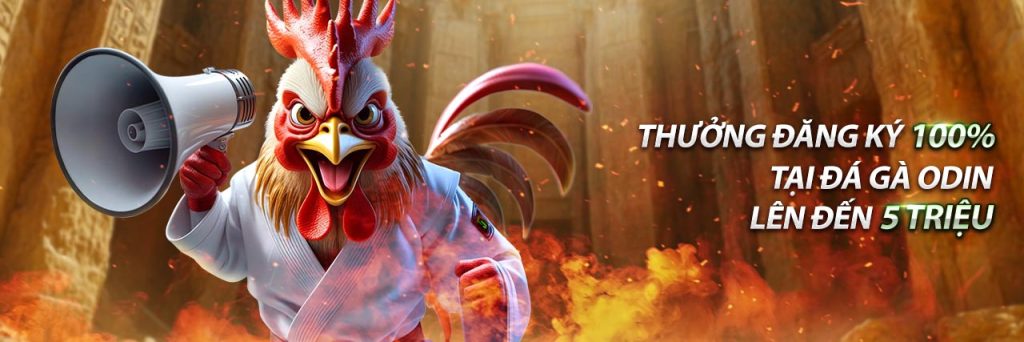 Thưởng đăng ký 100% tại đá gà ODIN tại