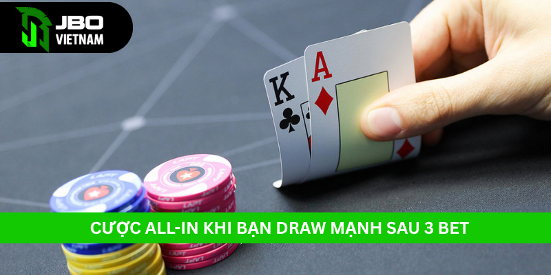 Cược All-In Khi Bạn Có Draw Mạnh Sau 3-Bet