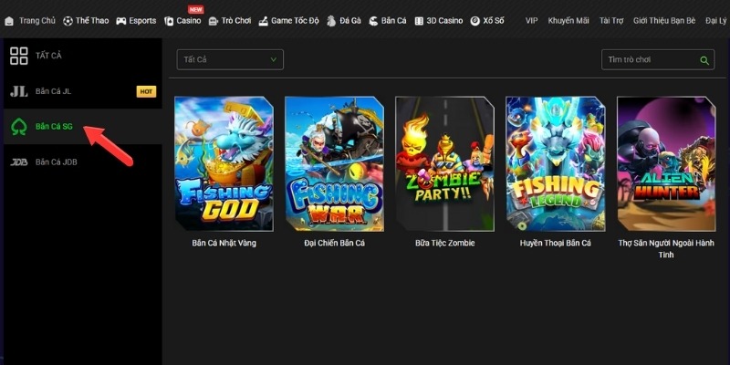 SG Gaming – Bắn cá kết hợp cốt truyện, trải nghiệm khác biệt